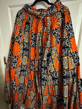 Maxi Skirt with matching head scarf. One size. Never worn